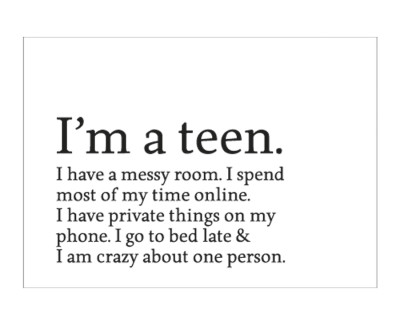 I'M A TEEN Rahmen